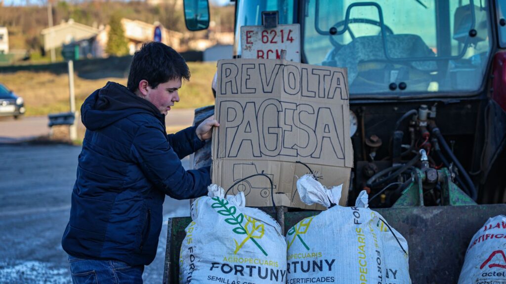 tractorada barcelona vaga pagesos tractors 6 de febrer 2026