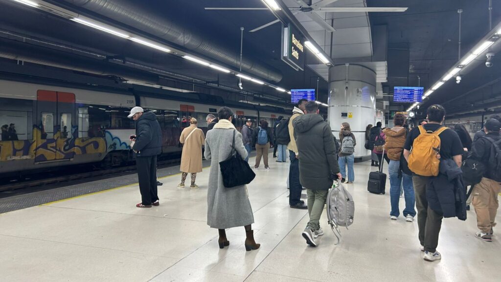 usuaris Rodalies andana Sants vaga Renfe