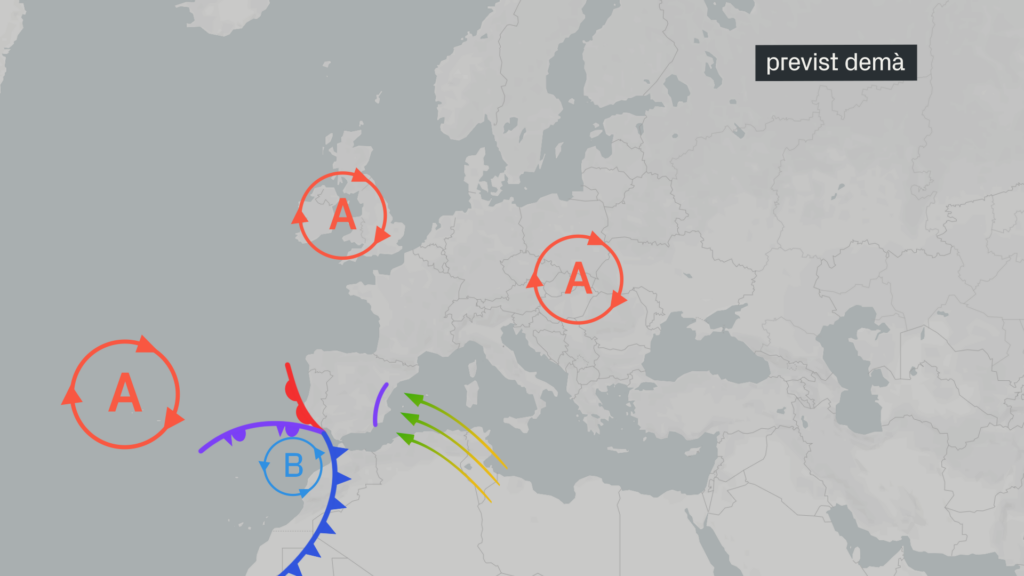 La borrasca Regina entra en escena: pols, temporal de mar i pluja, aquesta setmana | pluja, previsió del temps, temporal