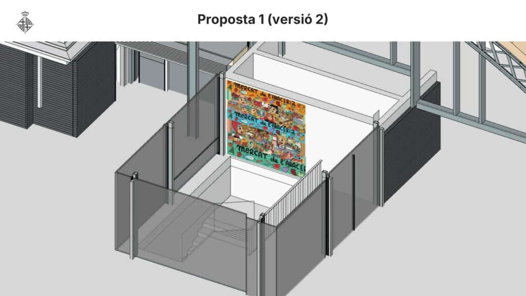 mural Amaia Arrazola Mercat Abaceria