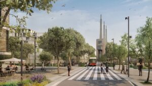 Avança la transformació de les Tres Xemeneies del Besòs, amb dues parades noves del Trambesòs