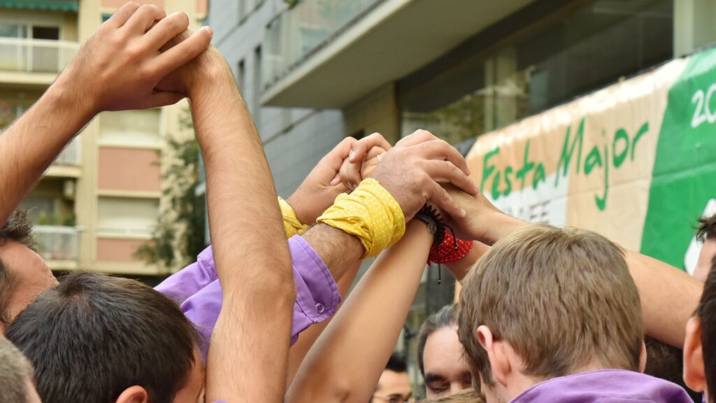 castellers festa major esquerra eixample