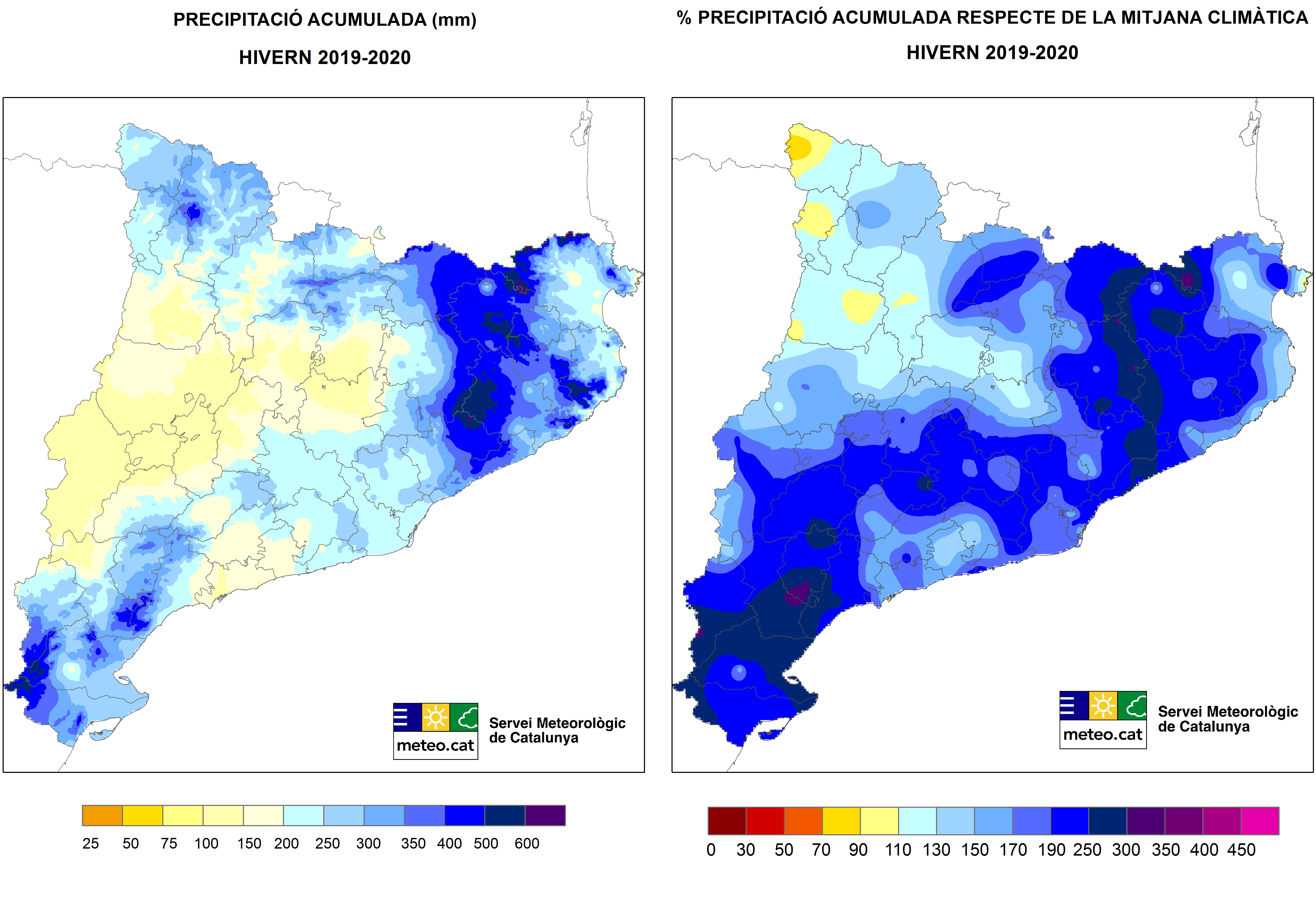 L'hivern 2025-2026: el més plujós dels últims 30 anys a Catalunya | hivern, meteorologia, neu, pluja, Servei Meteorològic de Catalunya