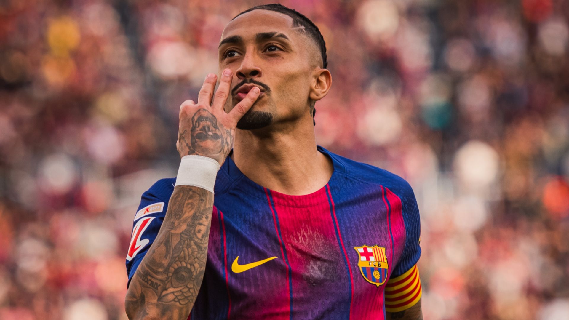 Golejada Barça Sevilla amb triplet de Raphinha