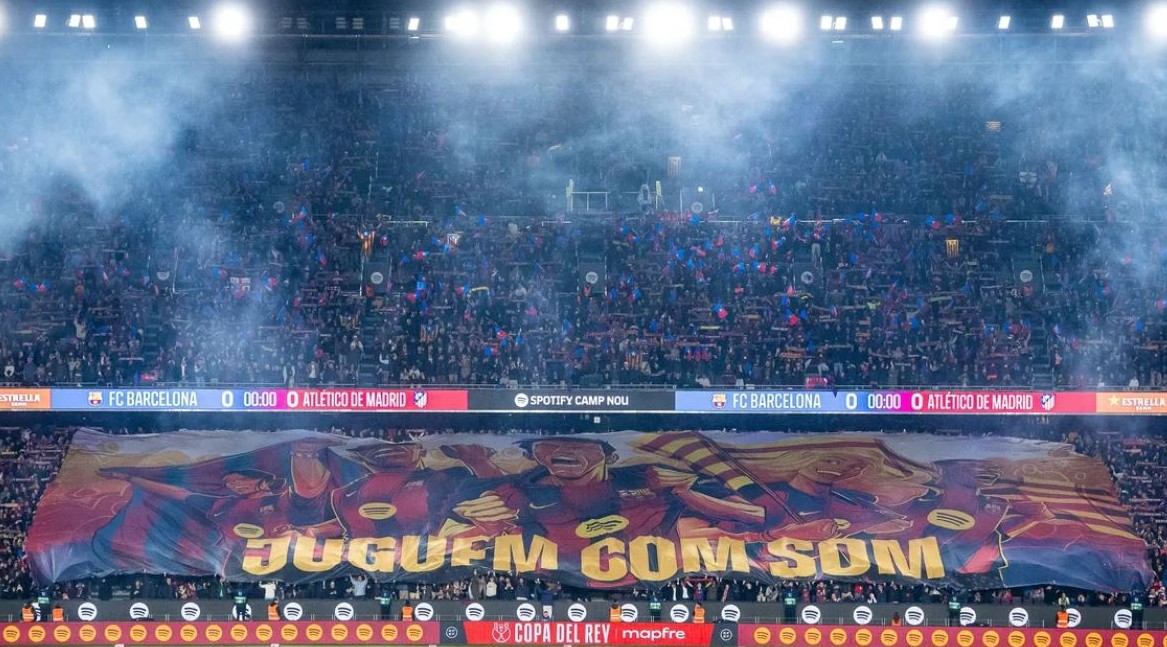 Grada animació Camp Nou FC Barcelona