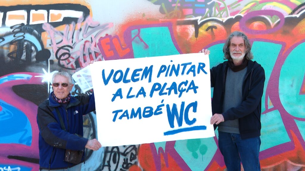 protesta grafiters jardins tres xemeneies