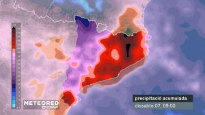 Arriba una llevantada: pluja general i abundant a Barcelona i Catalunya