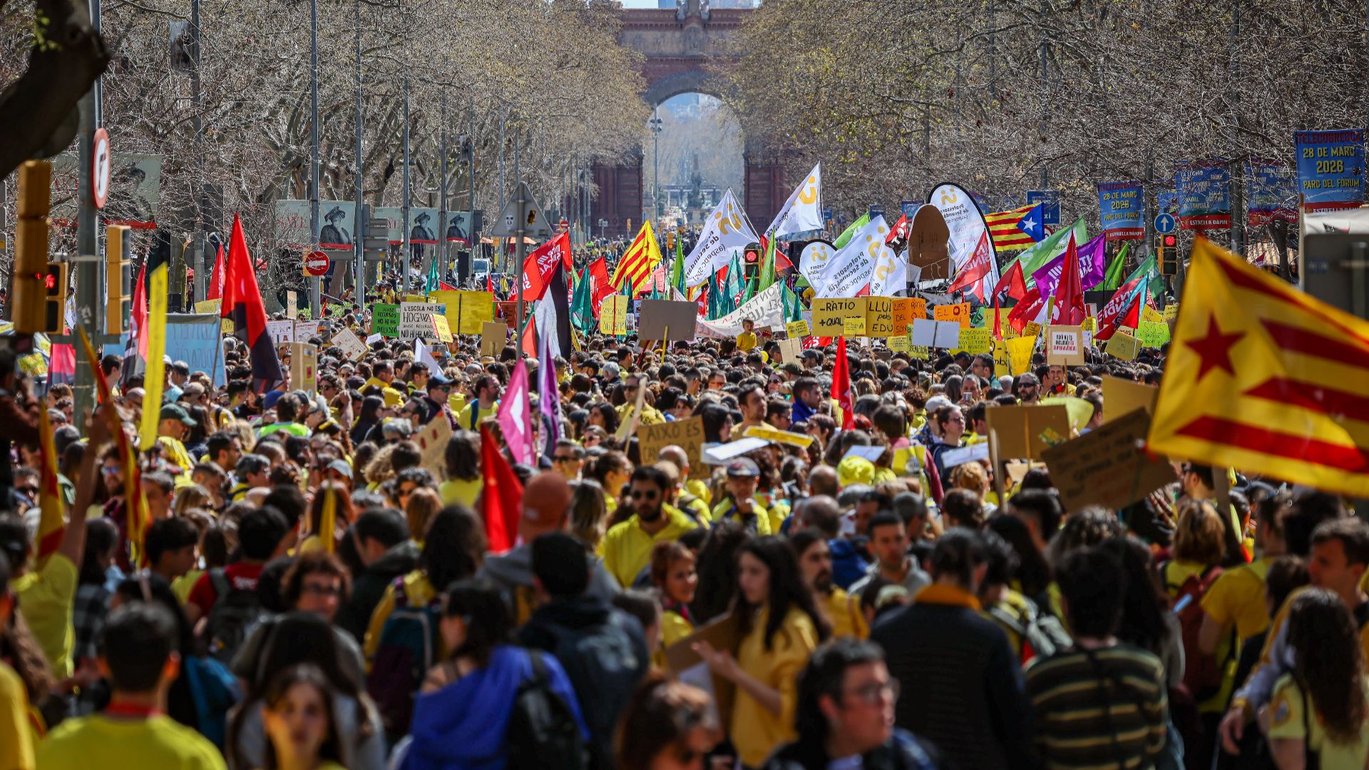 manifestació educació