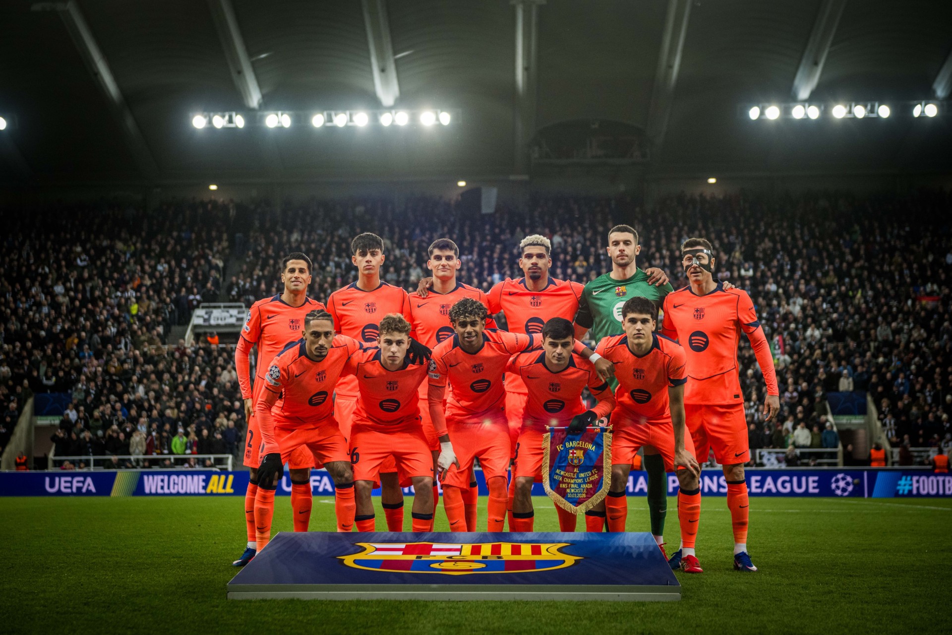Newcastle-FC Barcelona anada dels vuitens de final de la Champions
