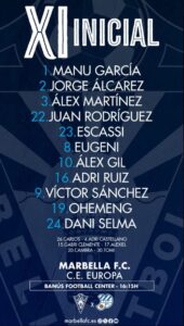 Onze Marbella FC contra Europa