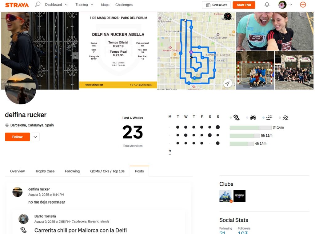 La corredora que converteix els carrers de Barcelona en il·lustracions mentre entrena | art urbà, Barcelona, dibuix, Marató de Barcelona, xarxes socials