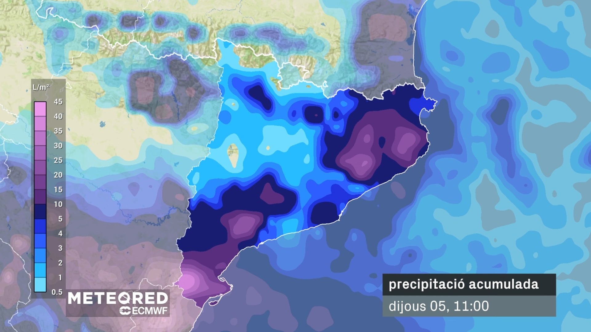 pluja acumulada borrasca Regina