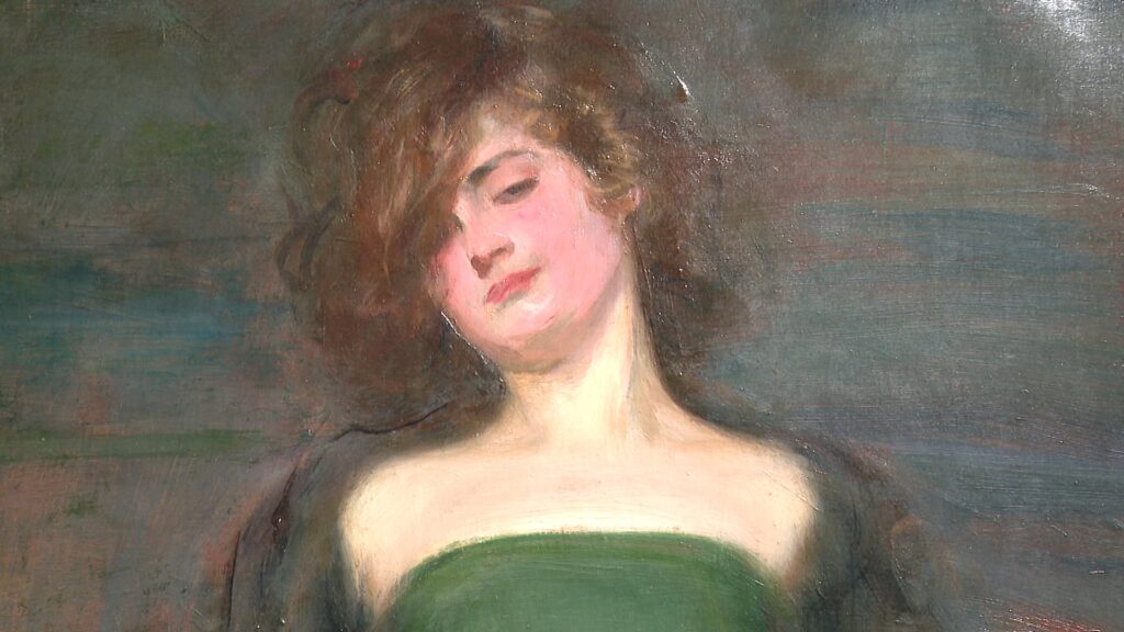 J&uacute;lia Peraire. Versi&oacute;n previa de La Sargantain de Ramon Casas