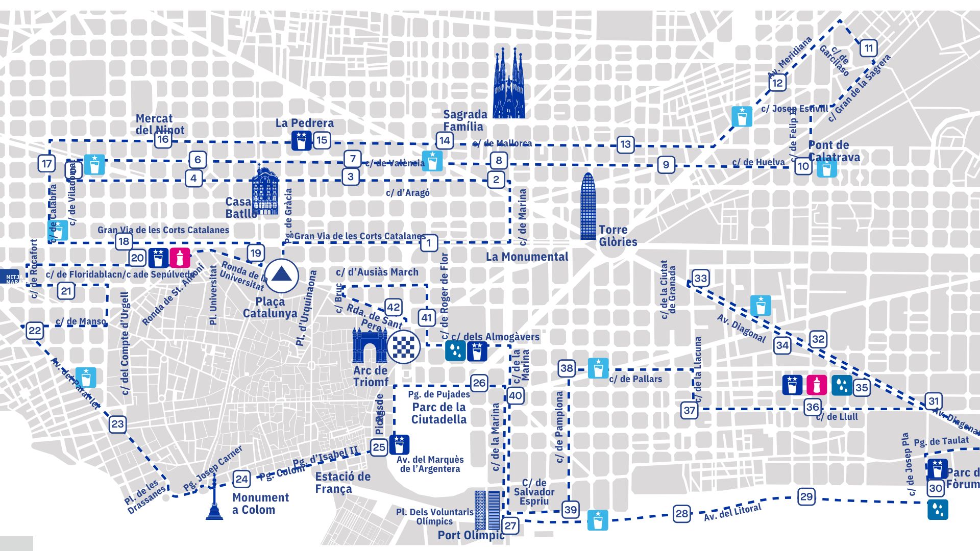 recorregut Marat&oacute; Barcelona 2026