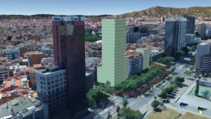 Una nova torre bessona de 20 plantes redefinirà la silueta urbana del carrer de Tarragona