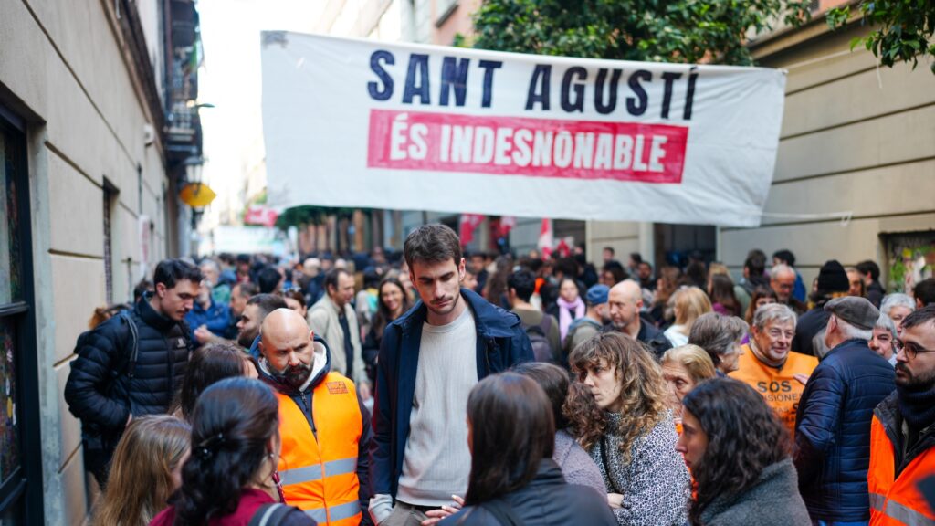 Així ha estat la mobilització per salvar la finca de Sant Agustí, a Gràcia | mobilitzacions, queixes veïnals, Sindicat de Llogaters