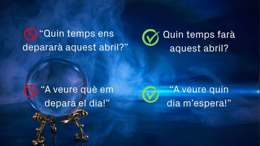 "Deparar", un verb mèdium que s'ha infiltrat sense fer soroll | català, llengua, Mots endiumenjats