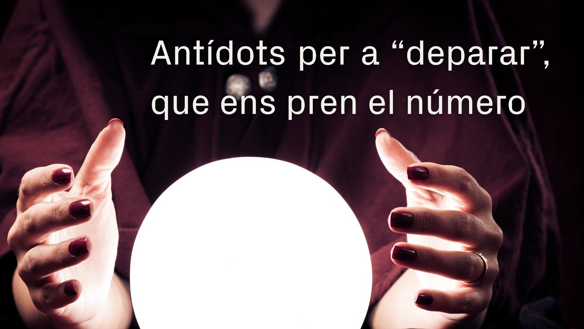 "Deparar", un verb mèdium que s'ha infiltrat sense fer soroll | català, llengua, Mots endiumenjats