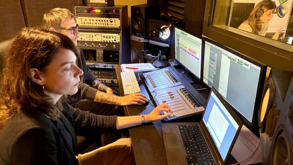 enregistrament d'un audiollibre