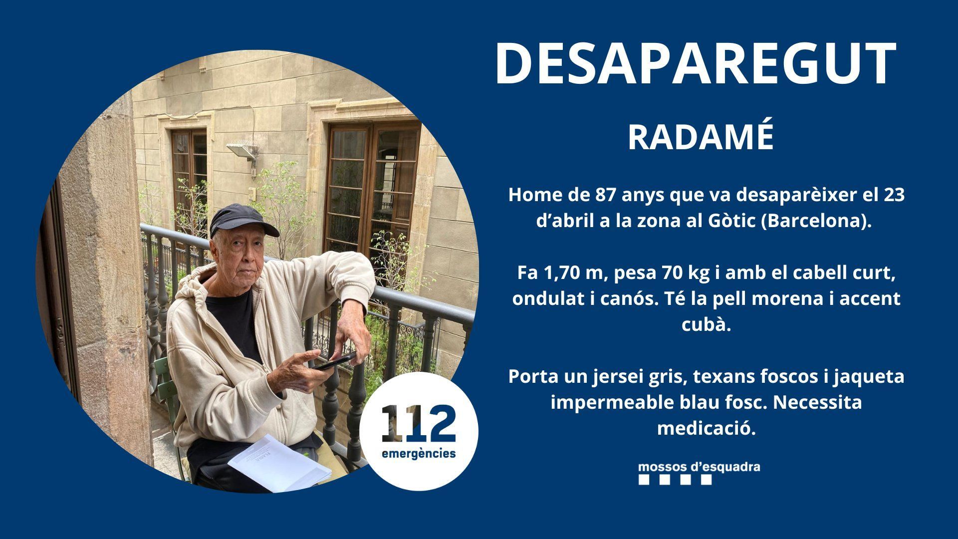 mossos busquen desaparegut al Gòtic