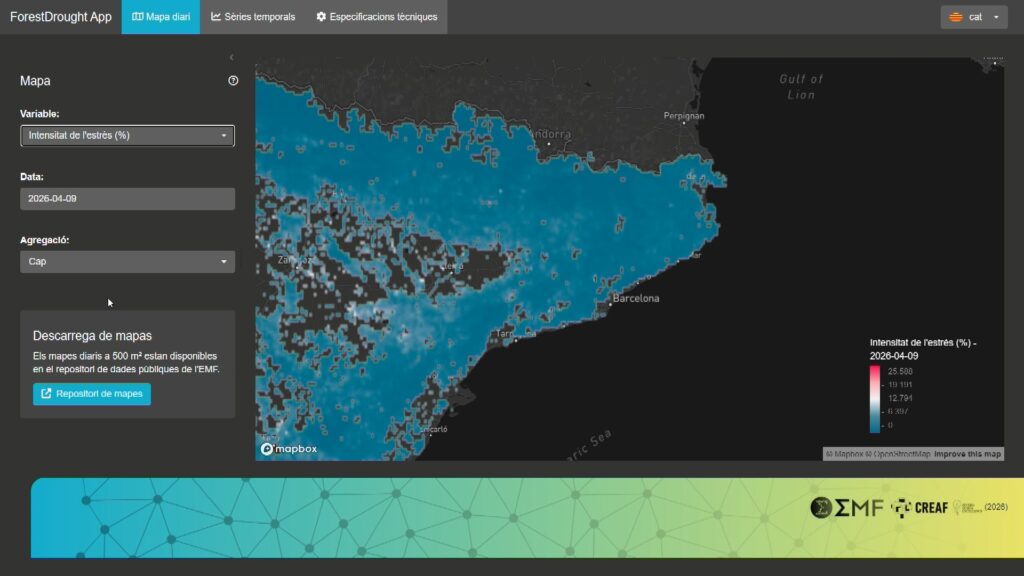 Quanta aigua té un bosc? El CREAF obre una eina de consulta útil per a la prevenció d'incendis | bosc, Incendis, incendis forestals, noves tecnologies