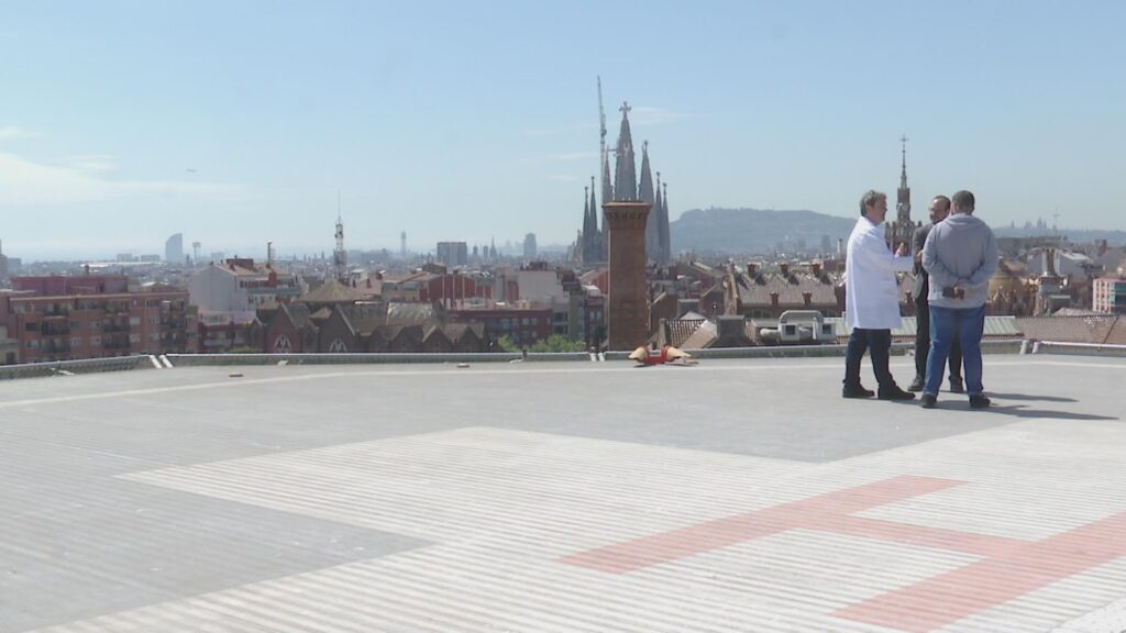 heliport hospital de Sant Pau, Barcelona