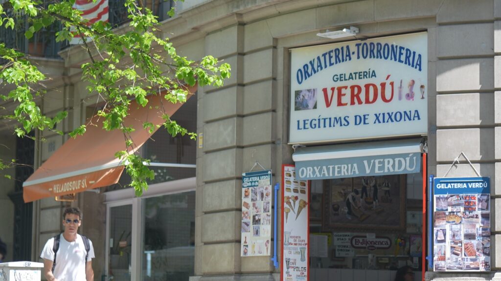 Orxateria torroneria Verd&uacute; al carrer del Bruc, 126