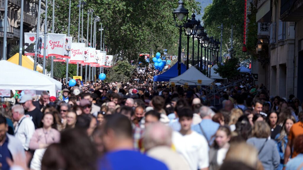 Sant Jordi Barcelona 2026 Portal de l'&Agrave;ngel