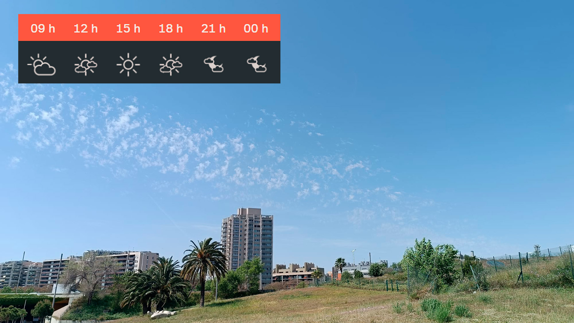 previsió del temps per a divendres 24 d'abril del 2026