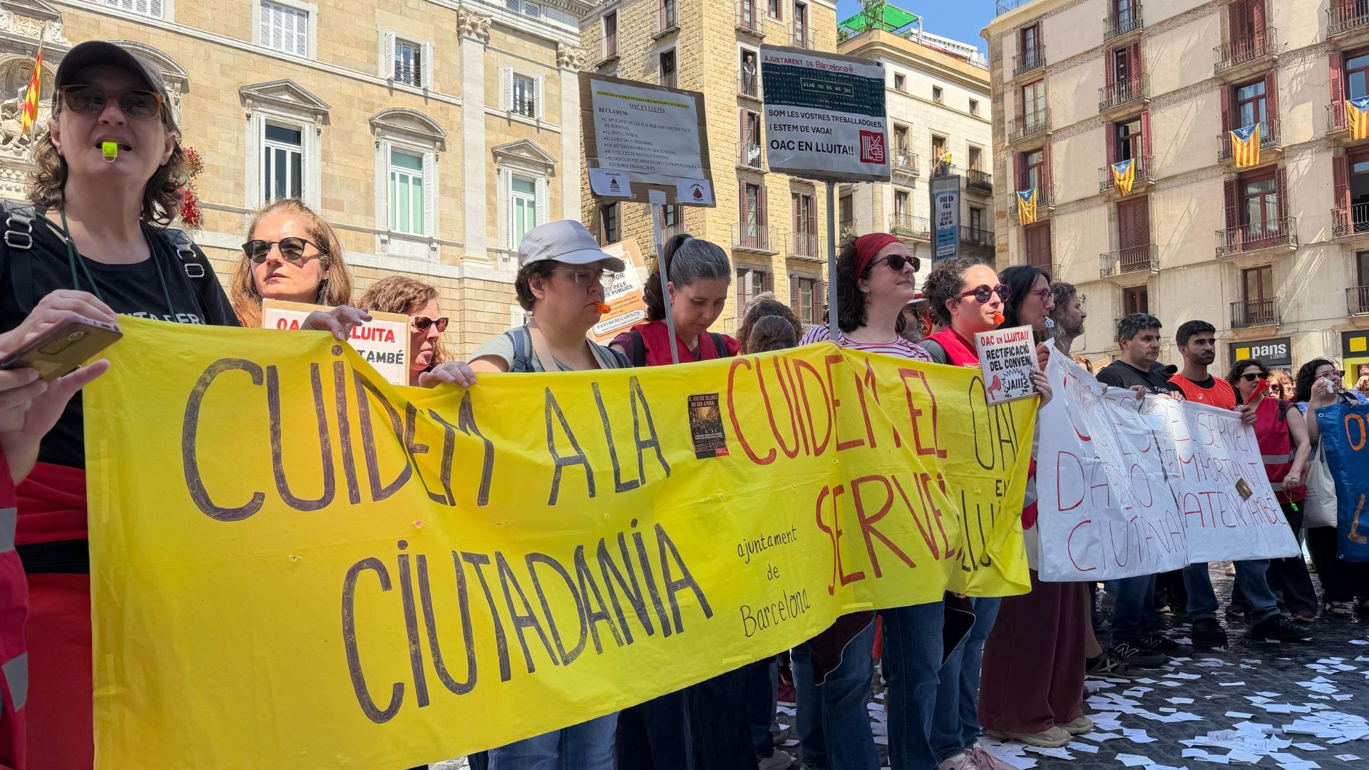 Protesta treballadors municipals