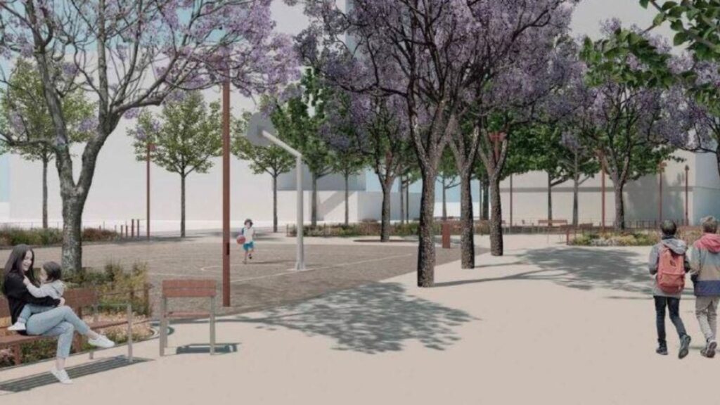 render jardins Bacard&iacute; les Corts