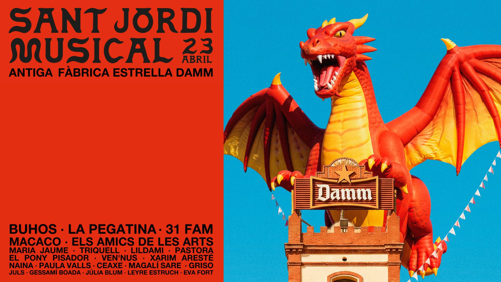 Sant Jordi musical 2026 cartell
