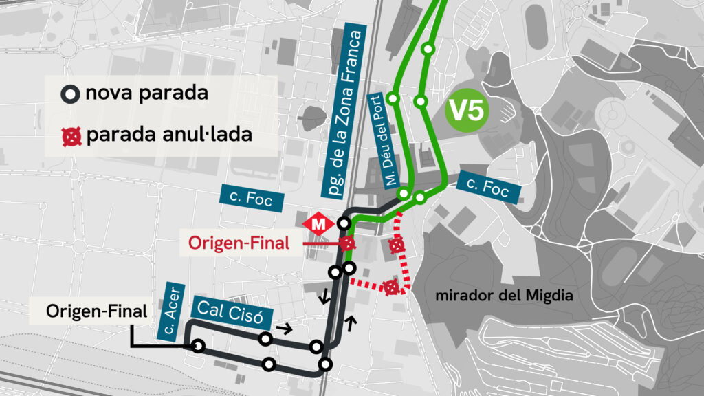 mapa v5 bus