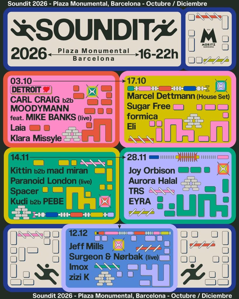 SOUNDIT: totes les sessions d'aquesta tardor | festivals, La Monumental, música electrònia, Parc del Fòrum