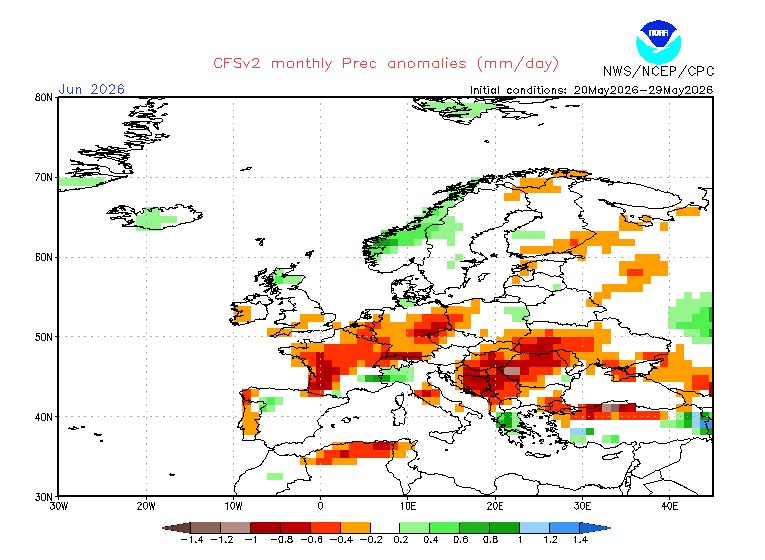 anomalia pluja juny NOAA