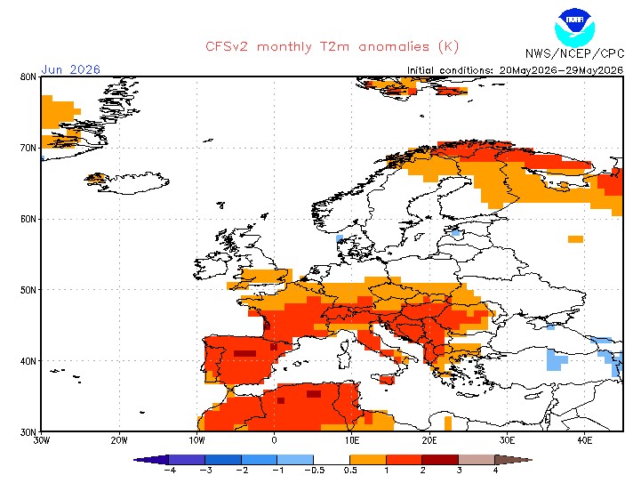 Què diuen els mapes del temps del mes de juny? Continuarà la calor? | calor, previsió del temps