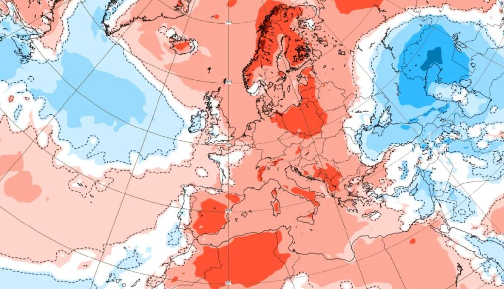 anomalia temperatura setmana 1 juny ECMWF