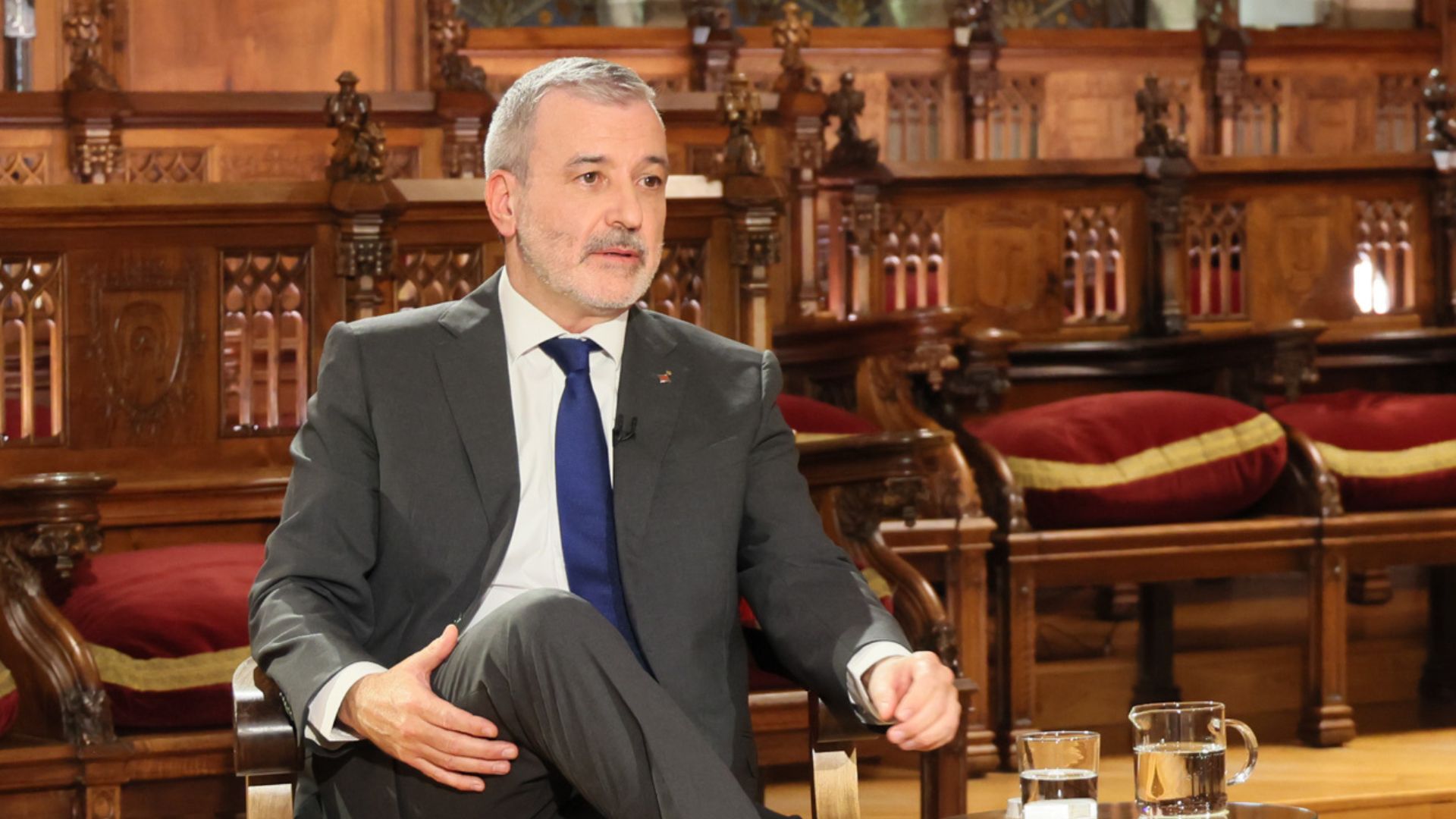 jaume collboni alcalde de Barcelona entrevista a betevé amb Georgina Ferri