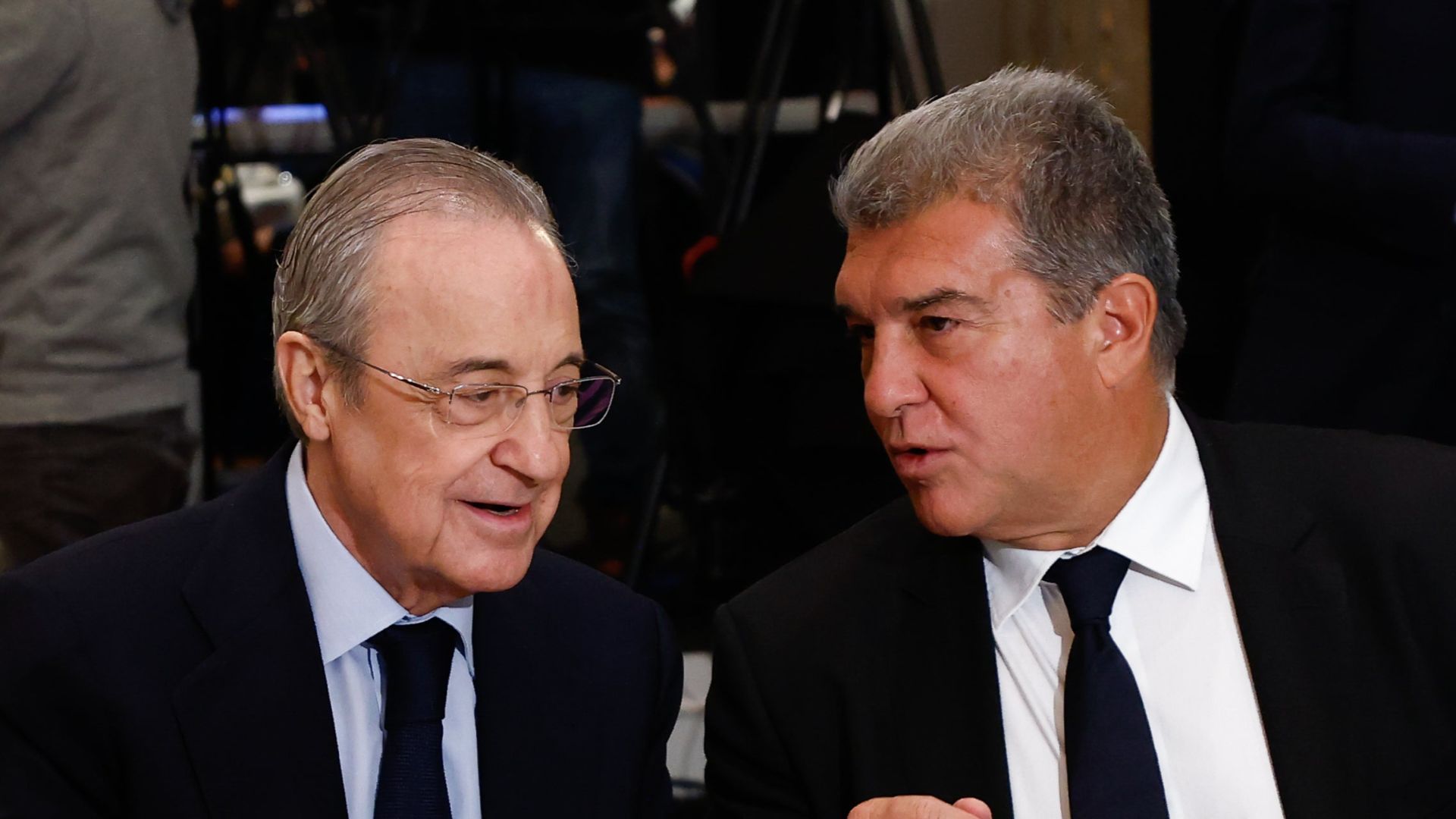 Joan Laporta i Florentino Pérez en imatge d'arxiu