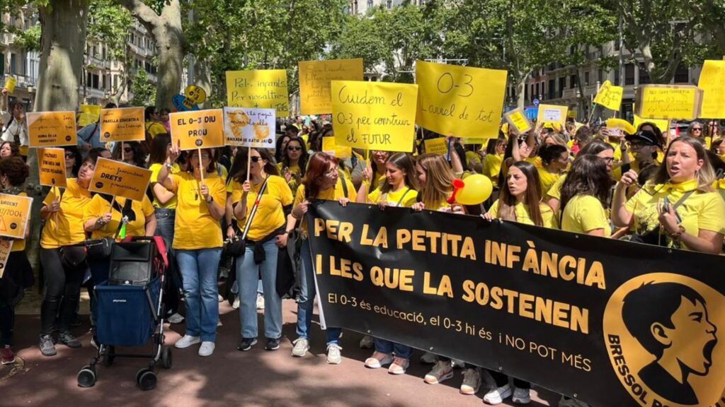 Les escoles bressol inicien el cicle de vagues d'educació amb una aturada a tot Catalunya | Departament d'Educació, escoles bressol, sindicats, vaga