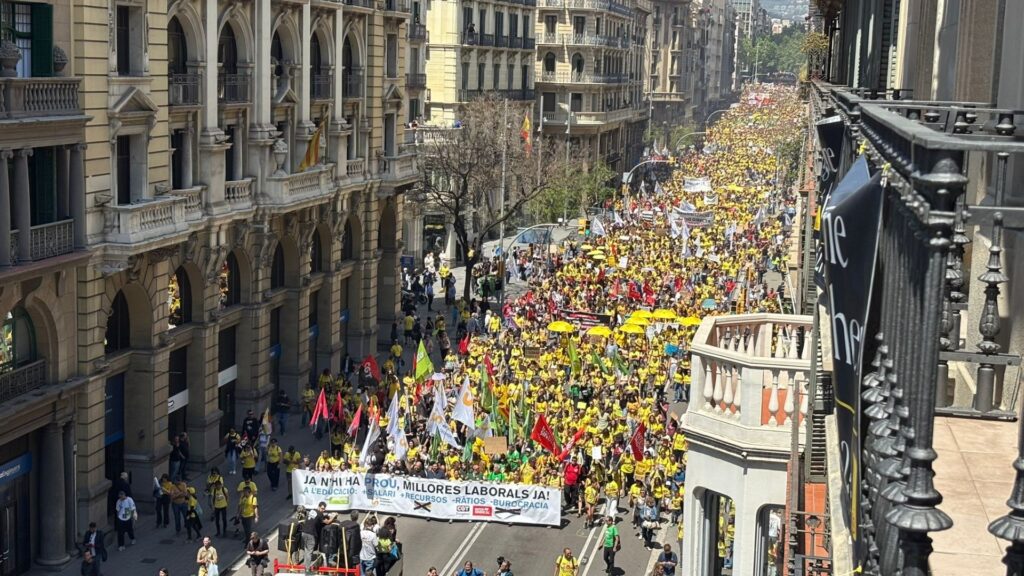 manifestaci&oacute; vaga educaci&oacute;