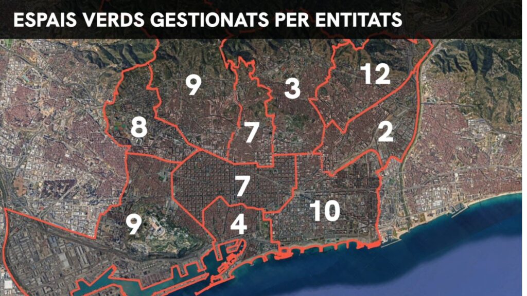 mapa espais verds autogestionats