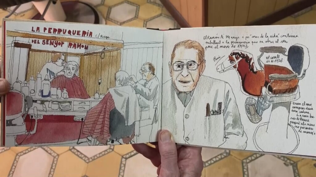 "Em dona vida": el barber del carrer de Riego en actiu als 89 anys | gent gran, moda, oficis