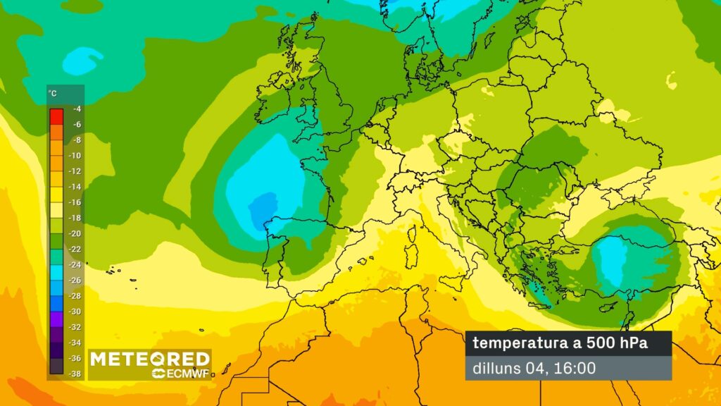 Possible episodi de xàfecs per una irrupció d'aire fred d'origen polar | meteorologia