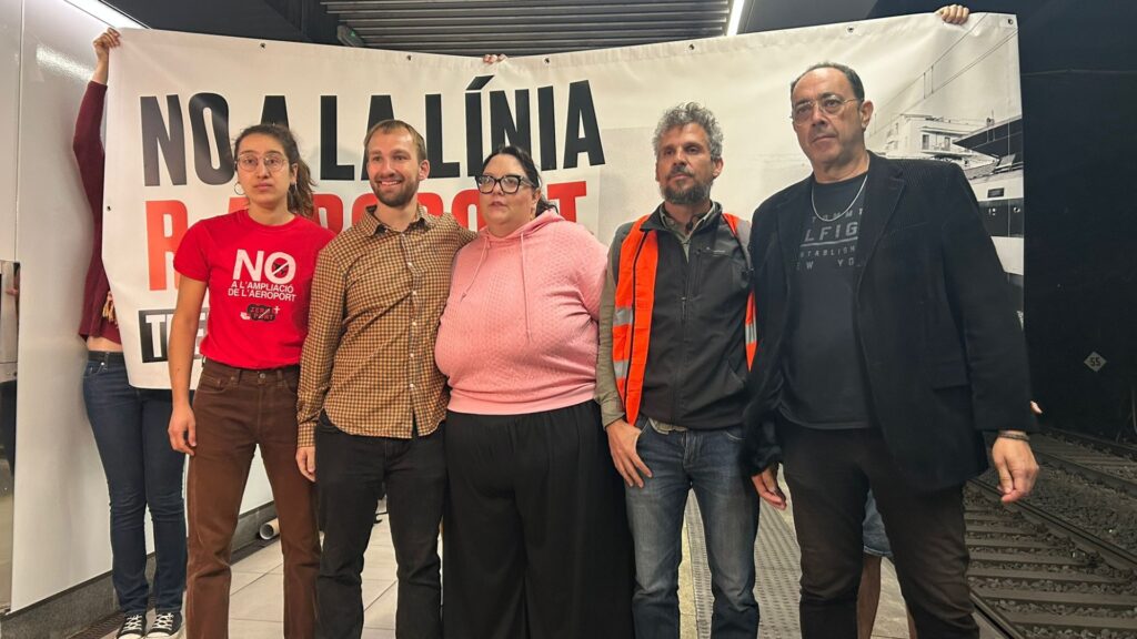 protesta l&iacute;nia R-Aeroport