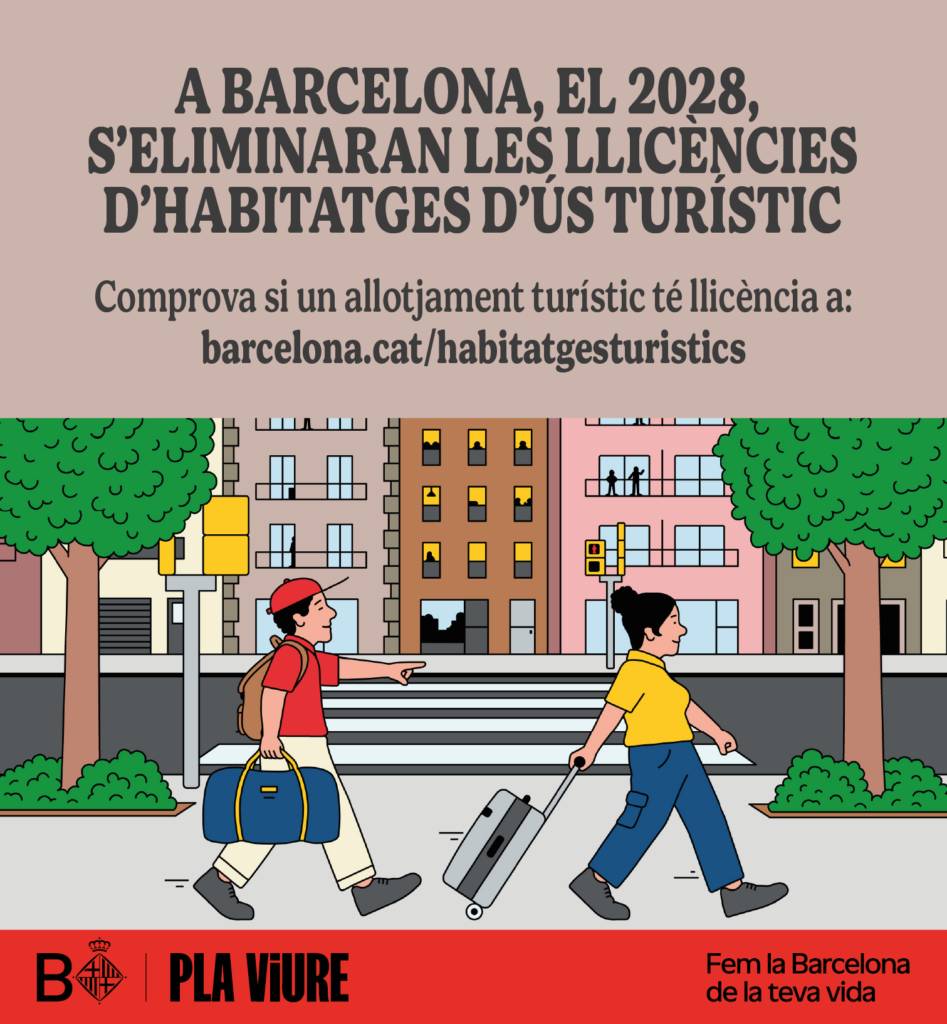 Apartur critica els cartells de l'Ajuntament contra els pisos turístics: "Estan enganyant la gent" | Ajuntament de Barcelona, apartaments turístics, Apartur