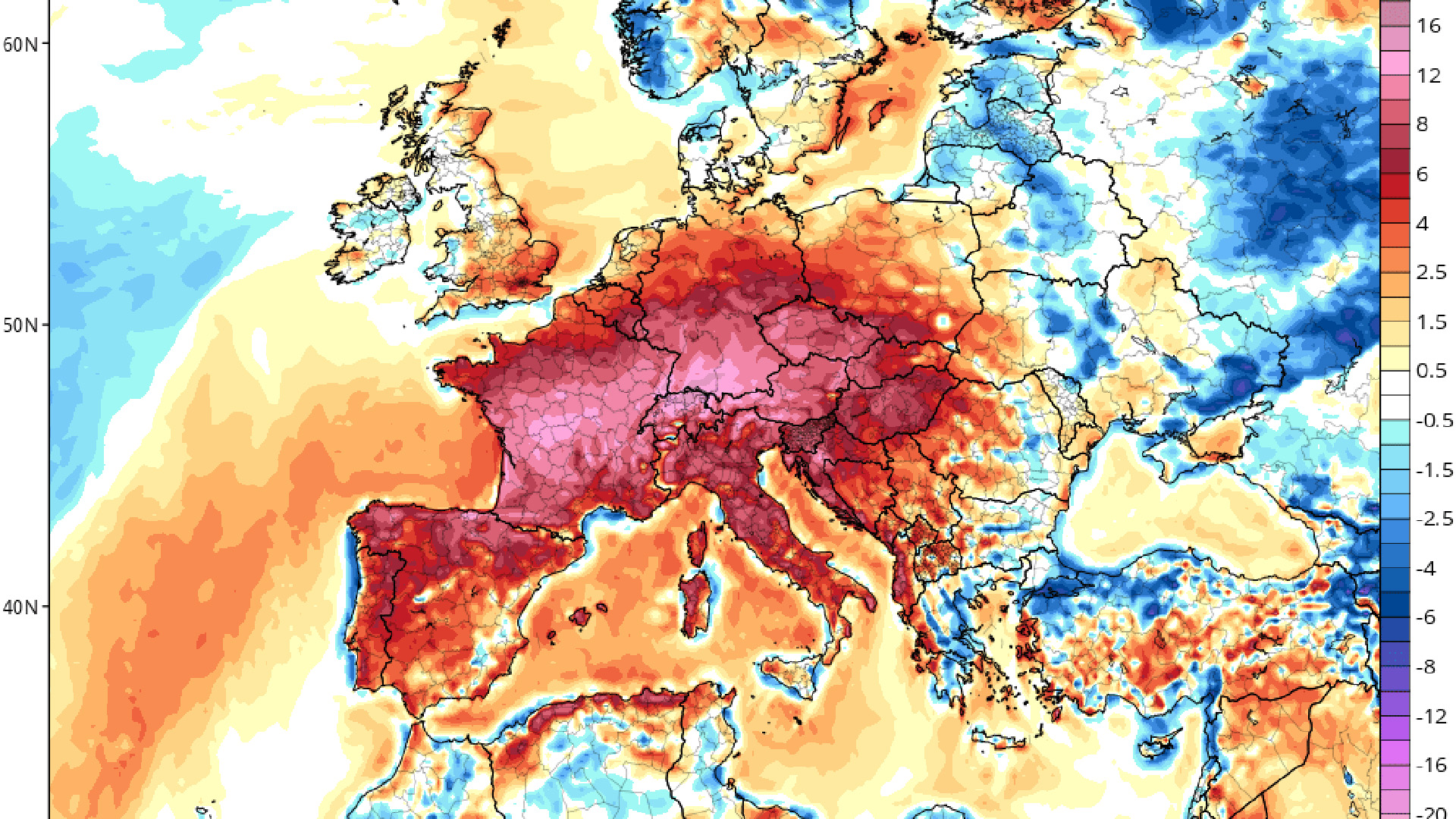 calor europa Barcelona font Tropical Tidbits ECMWF
