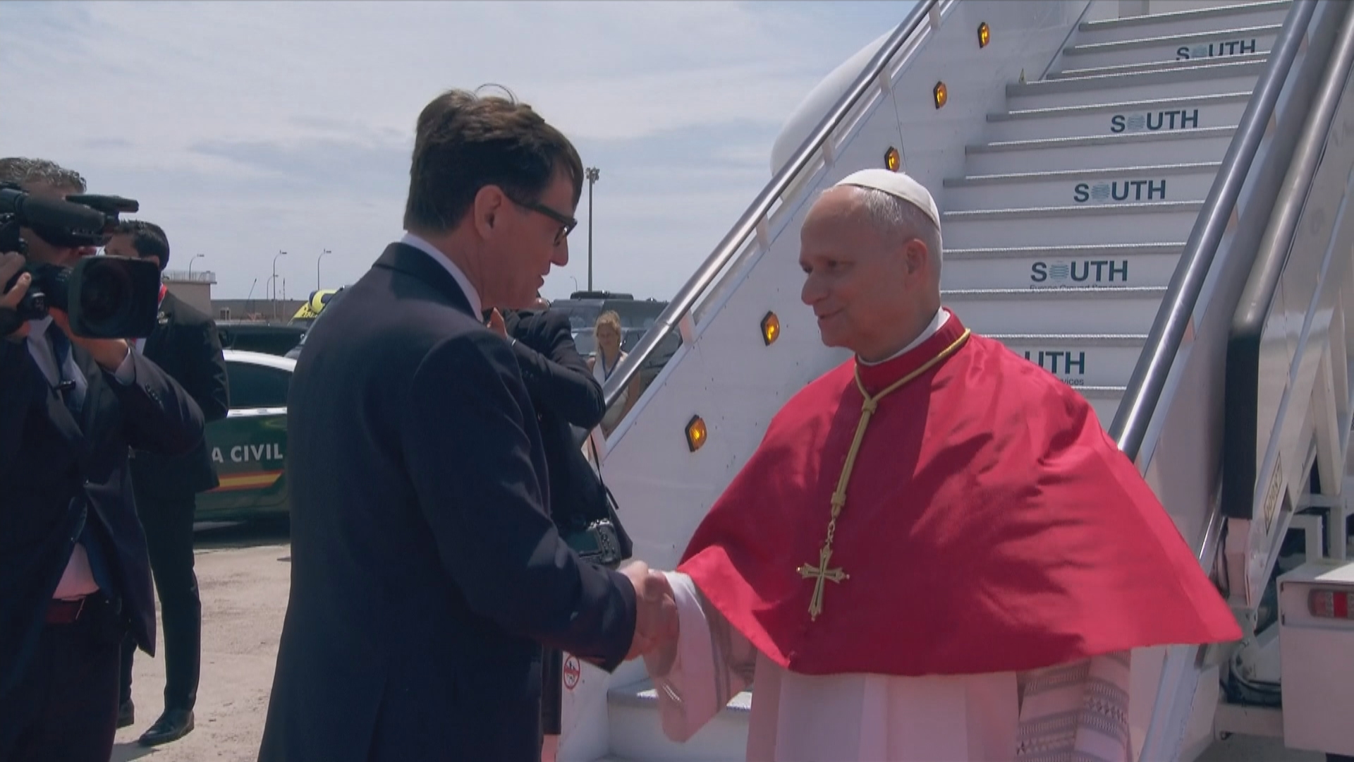 papa Lleó XIV a Barcelona amb Salvador Illa