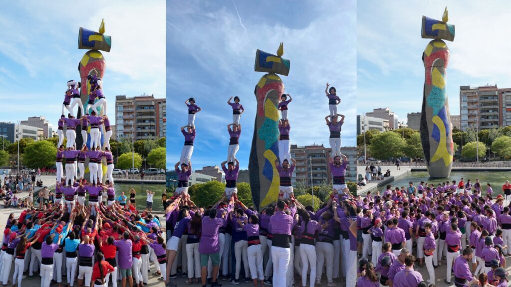 La Colla Castellera de l’Esquerra de l’Eixample celebra vuit anys amb la seva millor actuació | castellers, cultura popular