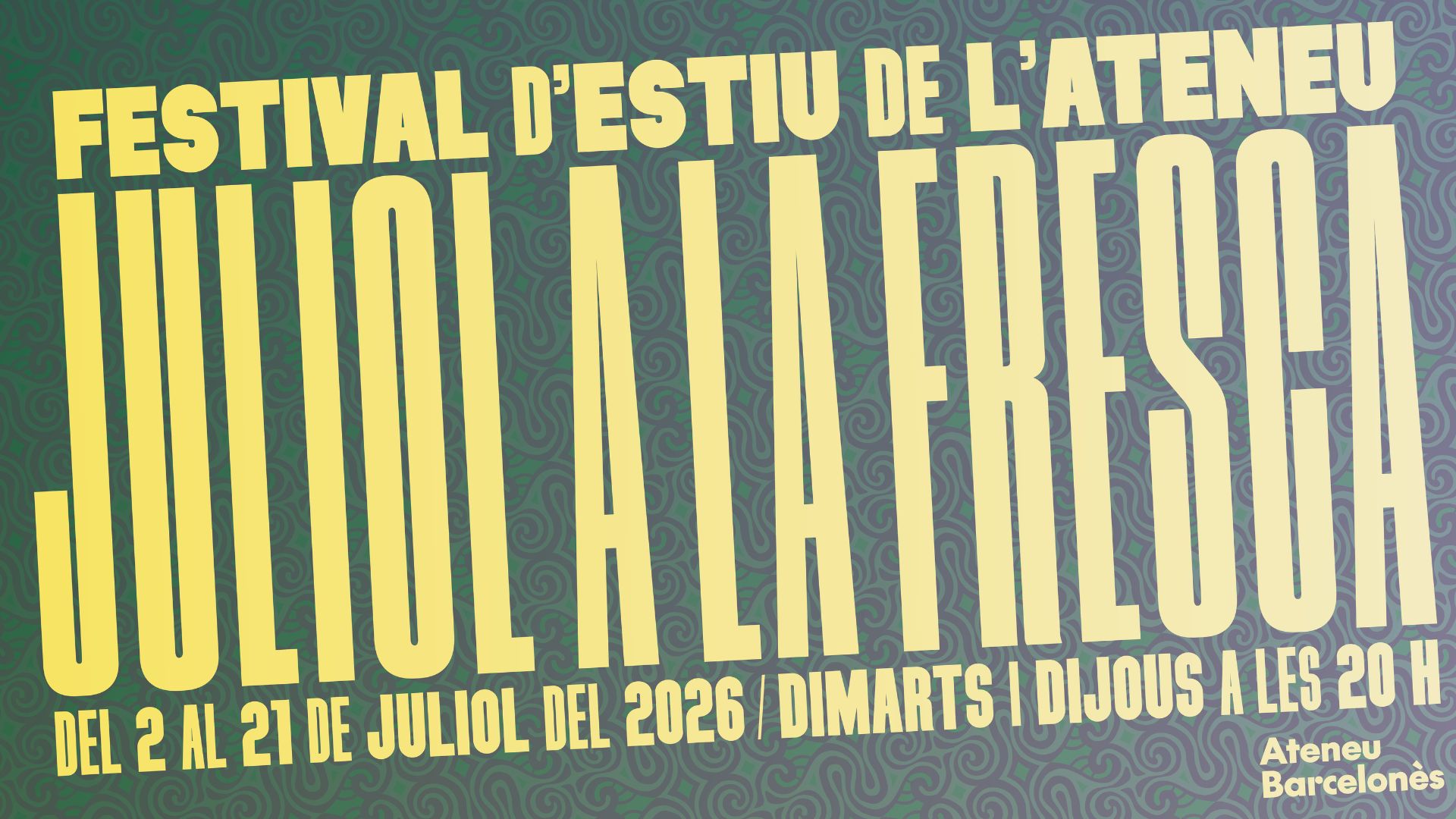 Cartell festival estiu de l'ateneu